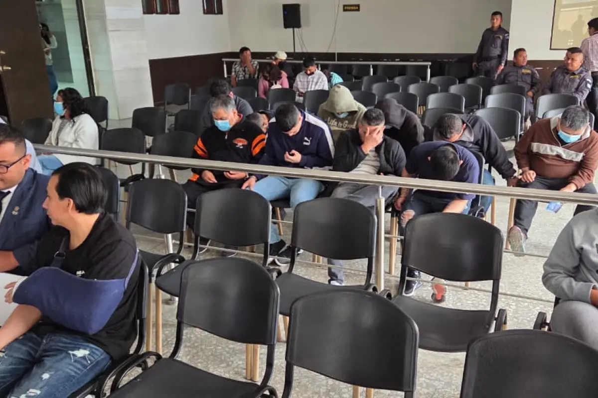 Audiencia en la cual los presuntos miembros de "los piratas de la muerte" fueron ligados a proceso por nuevos delitos., Ángel Oliva/EU