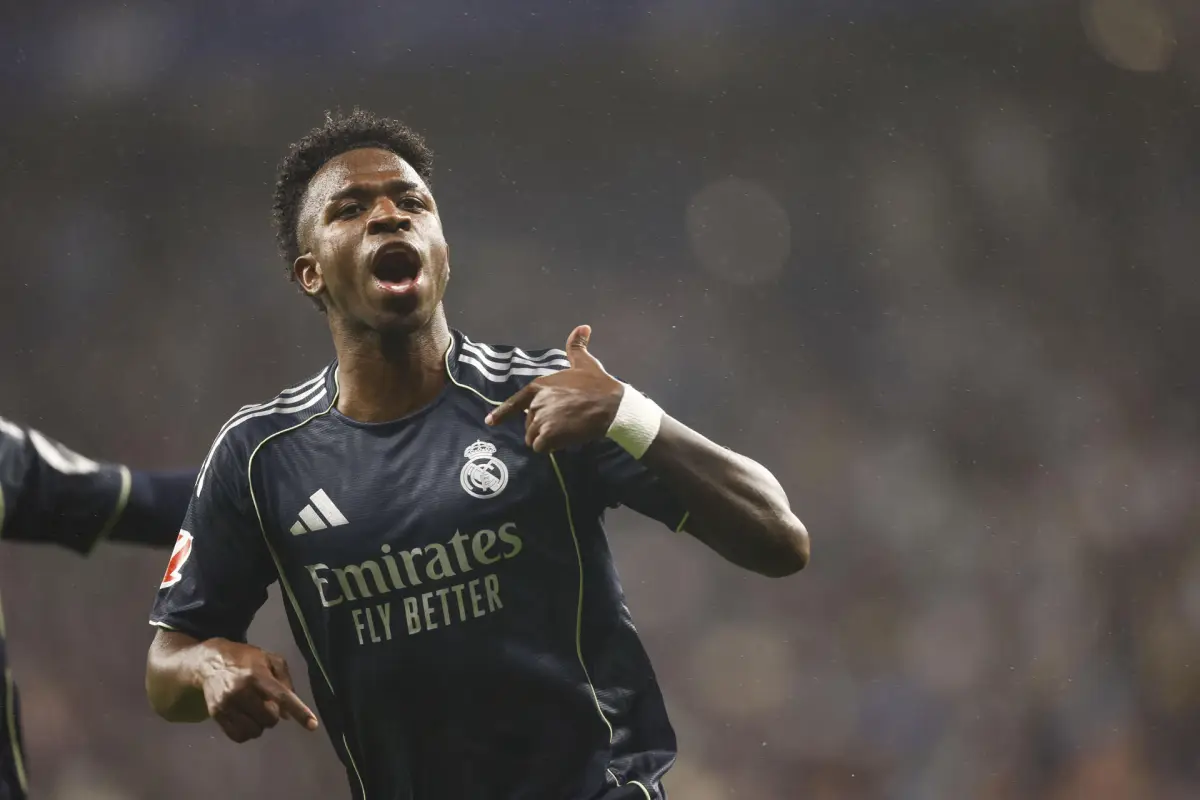 Celebración de Vinícius Júnior ante el Espanyol - EFE