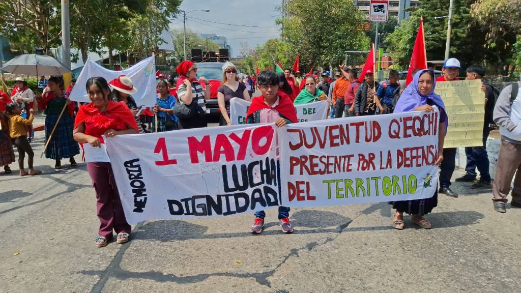Sindicalistas conmemoran el Día del Trabajo con marcha | Alex Meoño