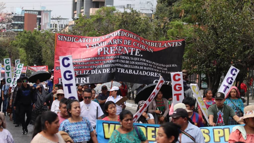 En imágenes, marcha del Día del Trabajo insta a la unidad | Alex Meoño
