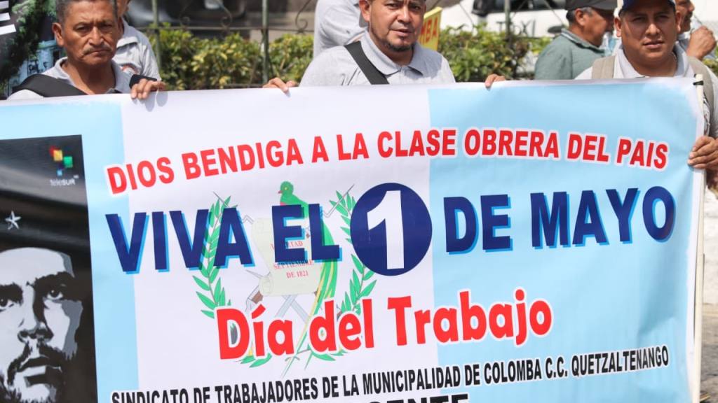 En imágenes, marcha del Día del Trabajo insta a la unidad | Alex Meoño