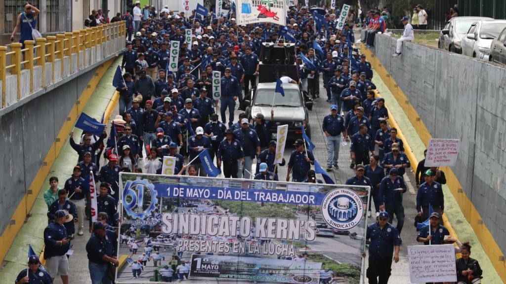 Marcha del Día del Trabajo insta a la unidad | Alex Meoño