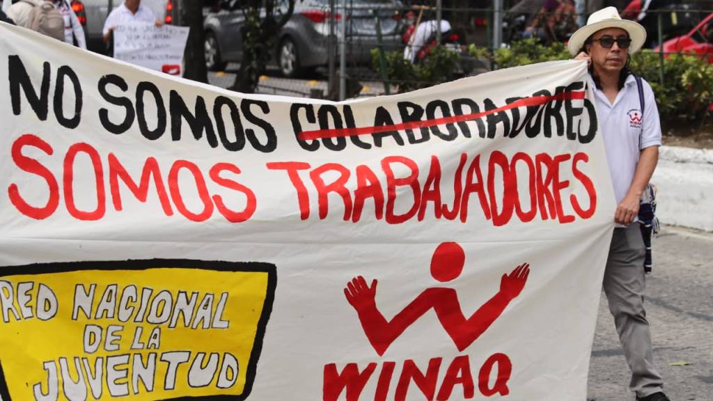 Marcha del Día del Trabajo insta a la unidad | Alex Meoño