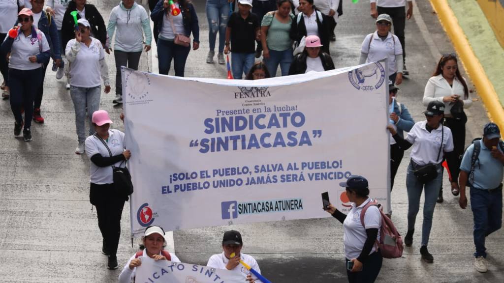 Marcha del Día del Trabajo insta a la unidad | Alex Meoño