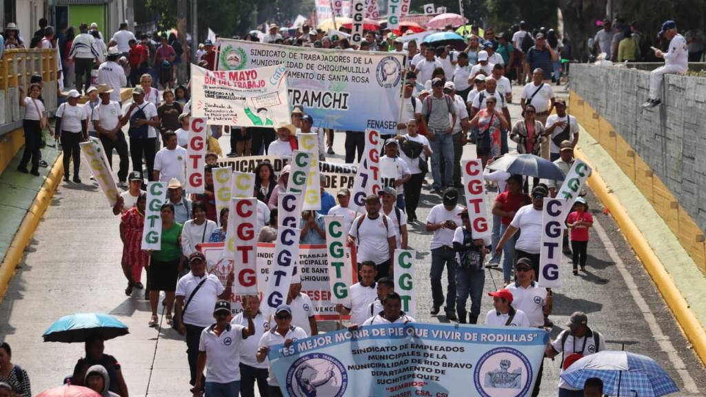 Marcha del Día del Trabajo insta a la unidad | Alex Meoño