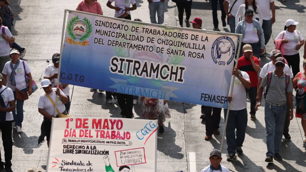 Marcha del Día del Trabajo insta a la unidad | Alex Meoño