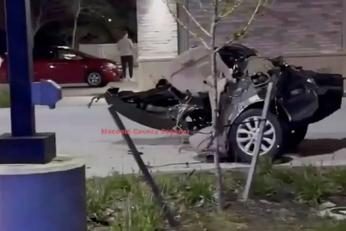 Impactante accidente en Míchigan., Captura de pantalla video de X.