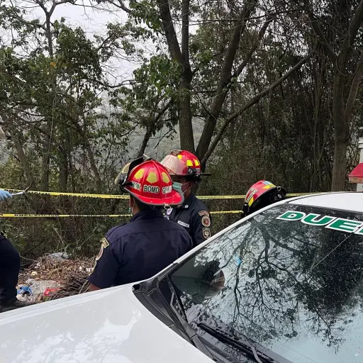 El hallazgo de las víctimas mortales causó conmoción en San Miguel Dueñas. ,Bomberos Municipales Departamentales. 