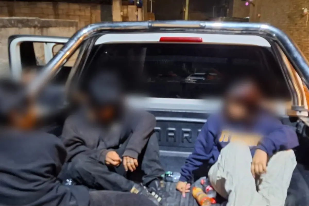 Los tres menores de edad fueron rescatados por las autoridades., Ministerio Público.