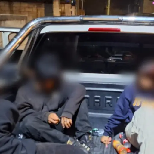 Los tres menores de edad fueron rescatados por las autoridades. ,Ministerio Público.