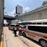 El choque ocurrió en la calzada José Milla, en el viaducto Fuentes Mhor ,Bomberos Voluntarios.