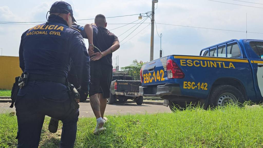 El detenido disparó en contra de la PNC al verse vigilado | PNC de Guatemala