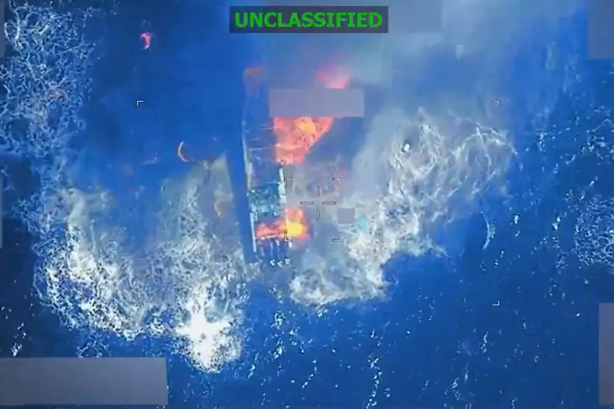 Captura de un video difundido en la cuenta en X @Southcom del Comando Sur de EE, UU