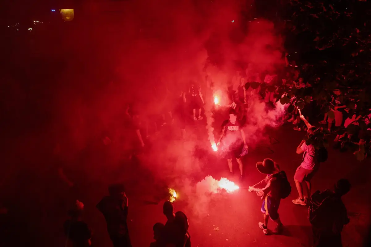 Incidentes en las celebraciones de la segunda Champions del PSG - EFE