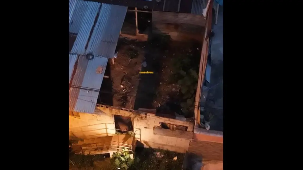 Vivienda donde fueron encontrados dos presuntos pandilleros mientras desmembraban un cuerpo en la zona 18. ,PNC