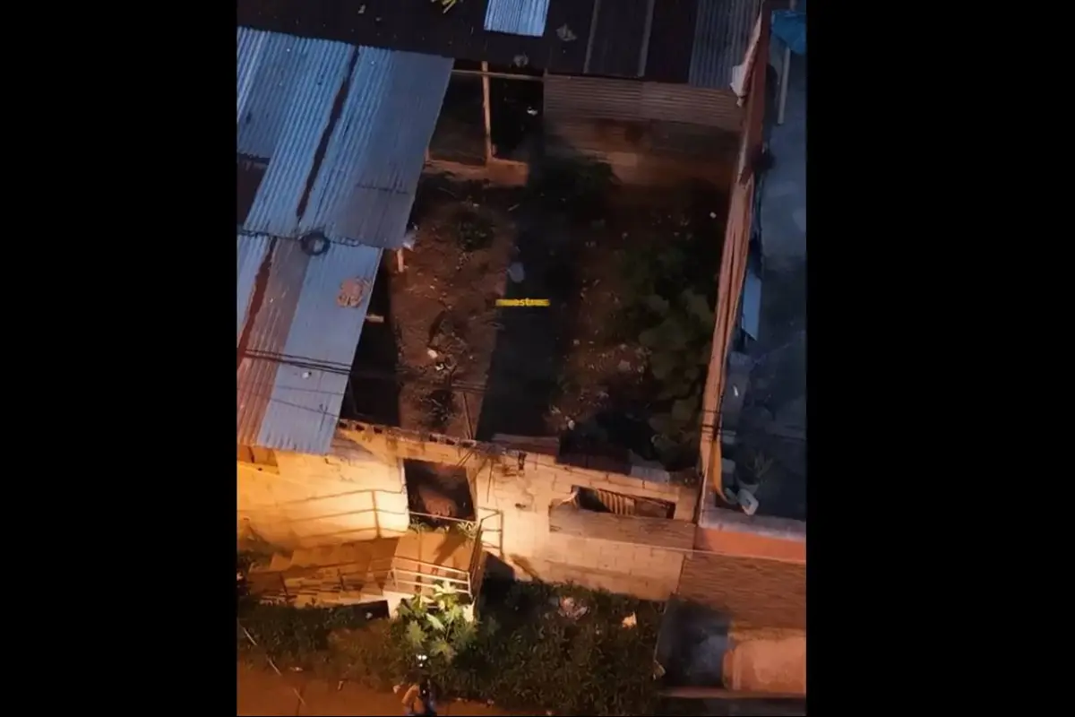Vivienda donde fueron encontrados dos presuntos pandilleros mientras desmembraban un cuerpo en la zona 18., PNC