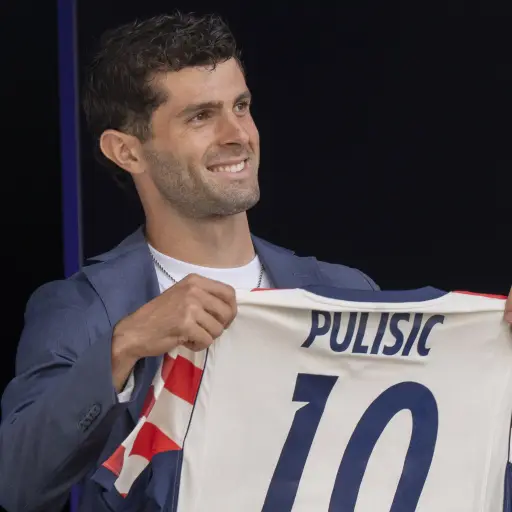 El capitán de la selección de Estados Unidos y jugador del AC Milan, Christian Pulisic.
