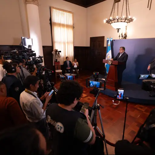 Conferencia de prensa La Ronda. ,Segeplan