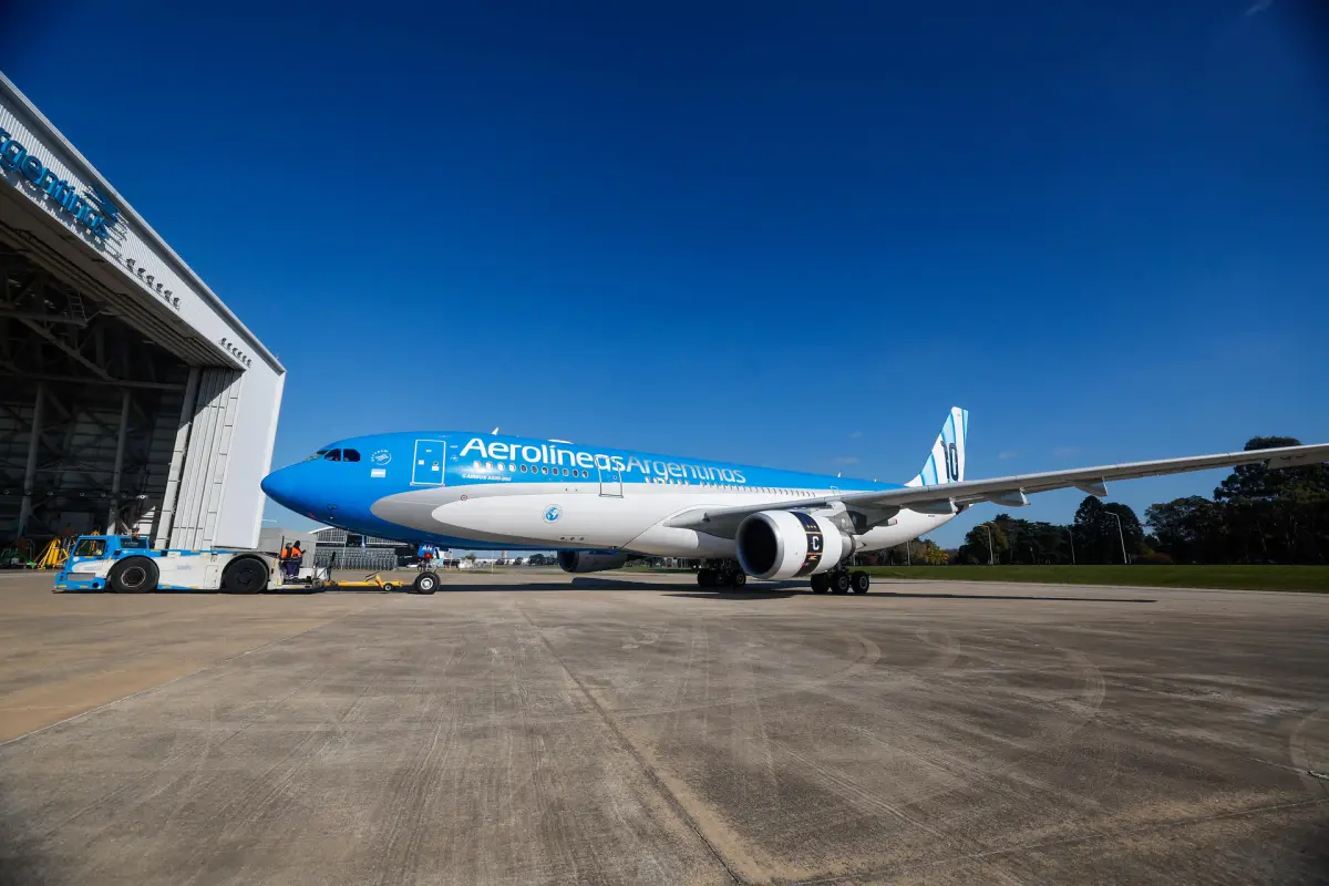 El avión que transportará a Argentina al Mundial 2026., EFE