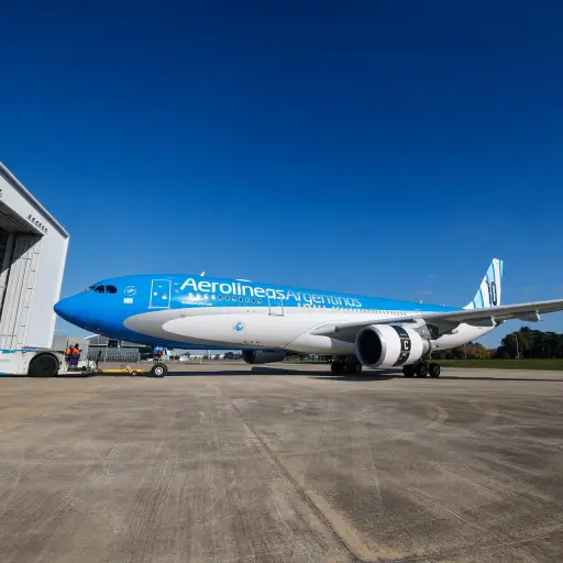 El avión que transportará a Argentina al Mundial 2026. ,EFE
