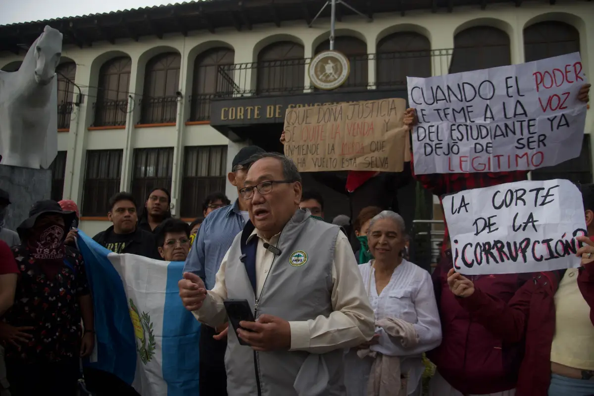 La Corte de Constitucionalidad conoció los amparos presentados en el proceso de elección de rector de la USAC., Foto Omar Solís