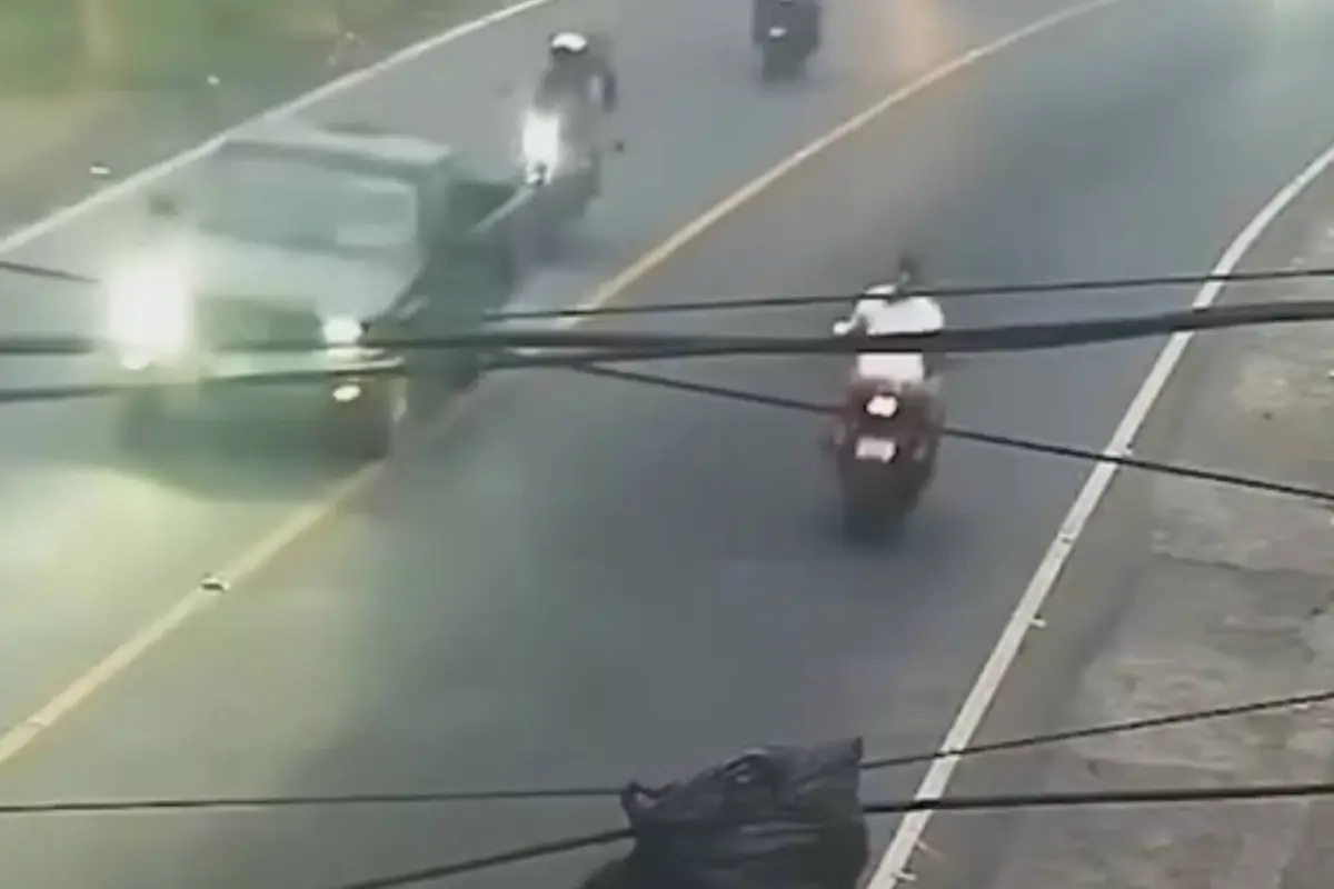 Accidente en Palín, Escuintla., Captura de pantalla video de Facebook.