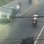 Video capta impactante accidente entre automovilista y motorista en Palínt