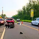 Conductor de motocicleta muere tras choque en la ruta CA-2t