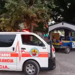 El cuerpo fue encontrado en el ingreso del cementerio de Villa Canales. ,Bomberos Voluntarios