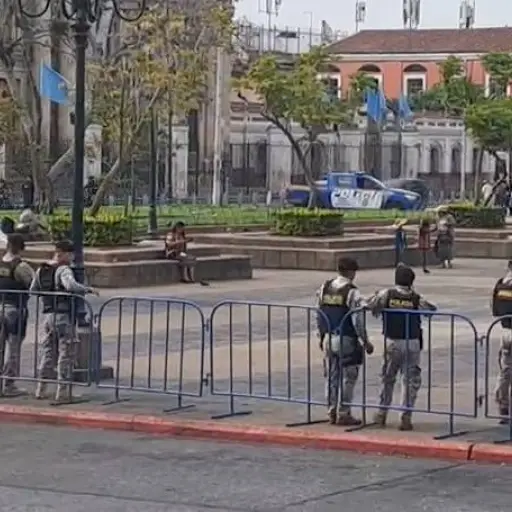 Cierres en zona 1 por visita del presidente del Consejo Europeo a Guatemala. ,Omar Solís/Emisoras Unidas