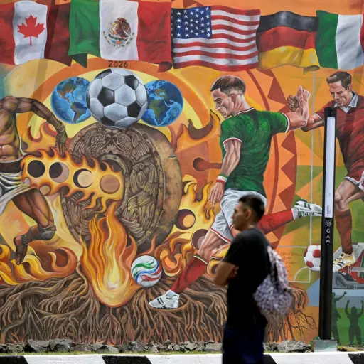 Mural por el Mundial 2026 en México rompió el Récords Guinness. ,FIFA