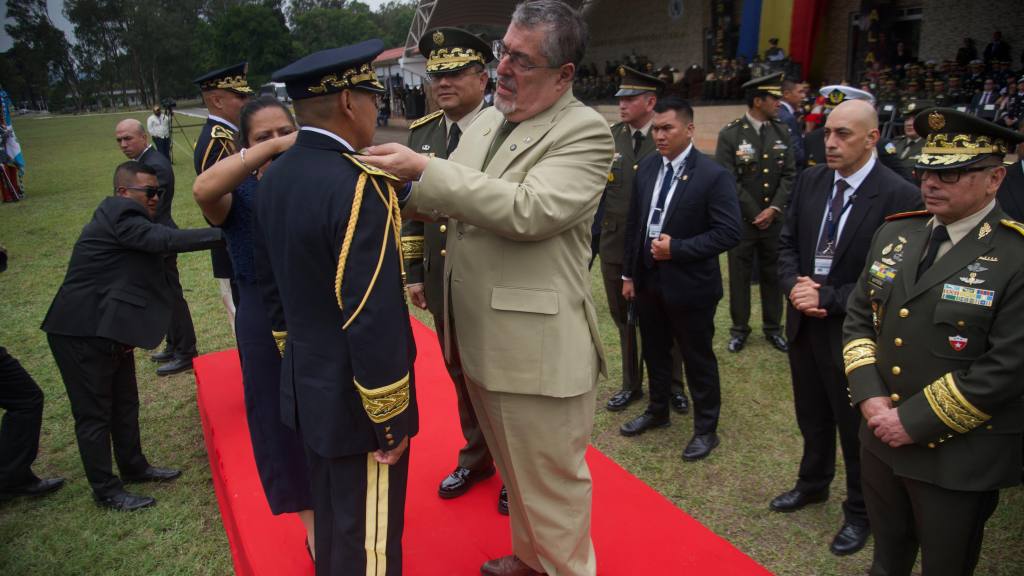 Acto de ascensos en las filas del Ejército de Guatemala. | Omar Solís/EU