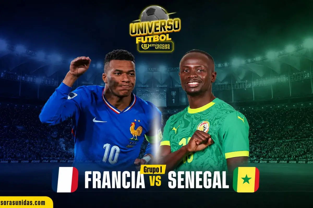 Francia vs. Senegal - Grupo I Mundial 2026 - Emisoras Unidas