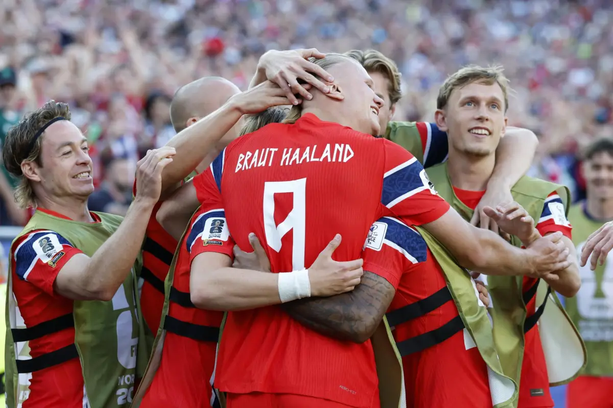 Celebración de Noruega ante Irak en el Mundial 2026 - EFE