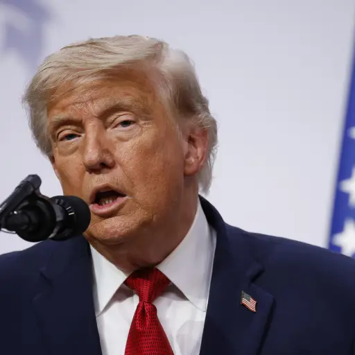 Donald Trump en conferencia de prensa final de la cumbre del G7 ,EFE