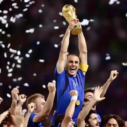 Cannavaro fue campeón con Italia en el Mundial 2006. ,FIFA