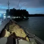 Conred evalúa daños en relleno de puente en Petént