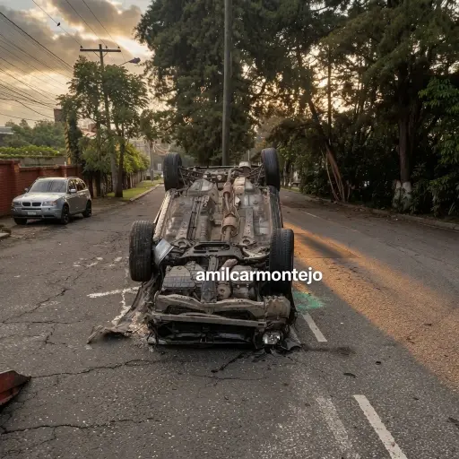 Las autoridades viales coordinaron acciones de limpieza y movilización del vehículo.  ,Amílcar Montejo.