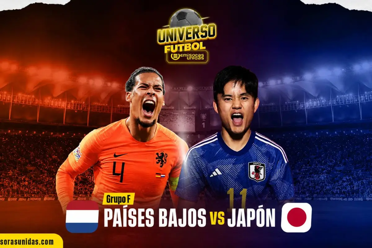 Países Bajos vs. Japón por el Grupo F del Mundial 2026 - Emisoras Unidas
