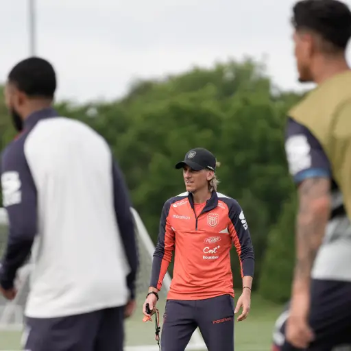 El seleccionador de Ecuador, Sebastián Beccacece. ,EFE