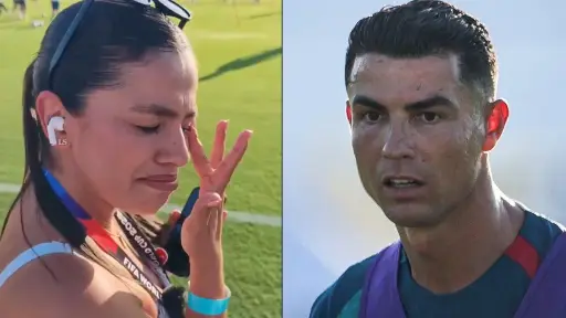 El gesto de Cristiano Ronaldo que hizo llorar a una periodista en plena transmisión