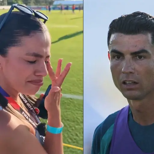 Periodista queda en shock tras recibir saludo de Cristiano Ronaldo. ,Redes sociales.