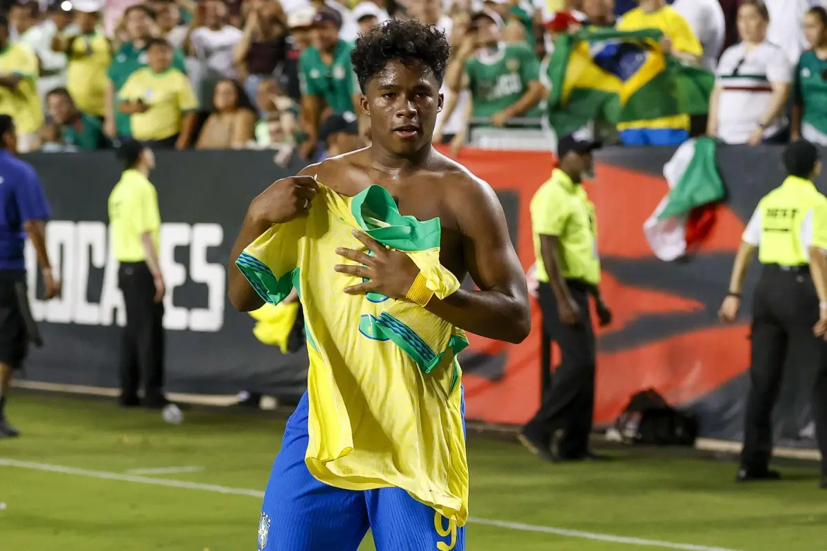 Endrick Sousa, delantero de Brasil, EFE