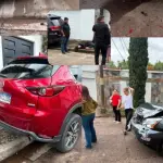 Mujer choca más de 10 vehículos en Honduras ,Captura de video