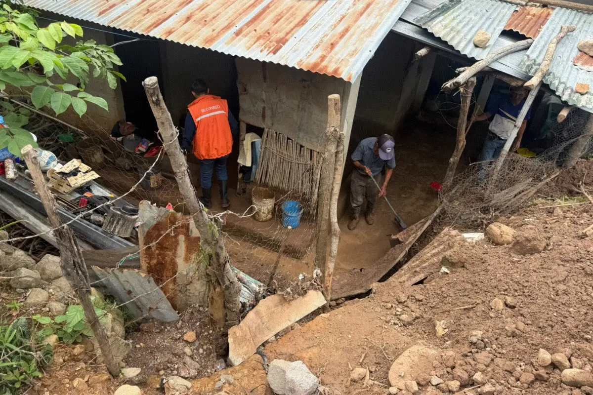 Personal de Conred hizo una evaluación de daños a causa de las lluvias en Jutiapa., Conred.