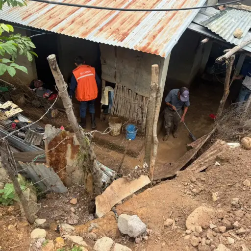 Personal de Conred hizo una evaluación de daños a causa de las lluvias en Jutiapa. ,Conred.