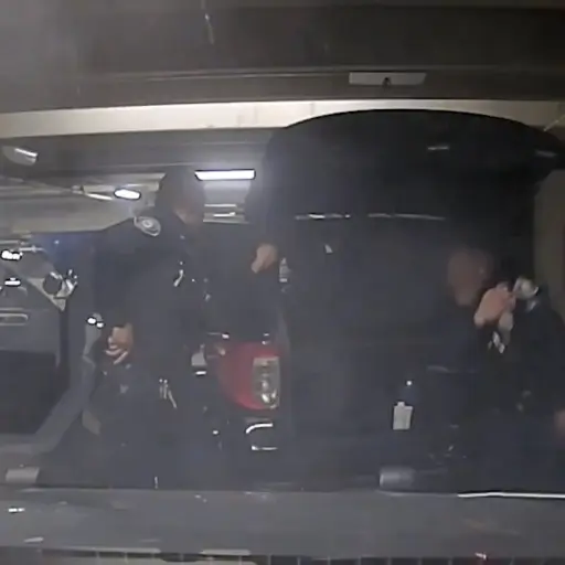 Disparo accidental entre policías deja a un agente herido. ,Captura de pantalla video de X.