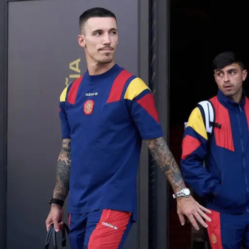 España viajó a Atlanta, donde el lunes disputará su debut mundialista ,Selección de España