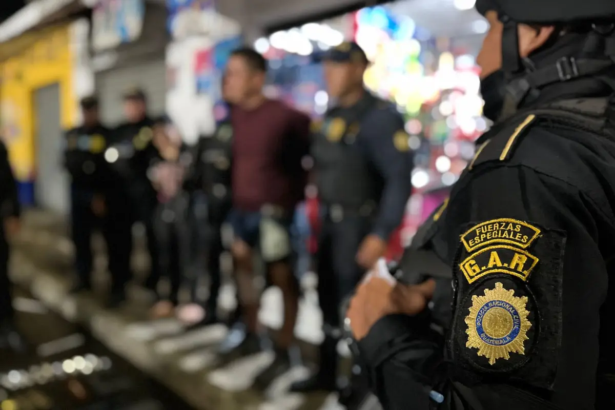 El operativo se desarrolló en Villa Nueva., PNC de Guatemala.