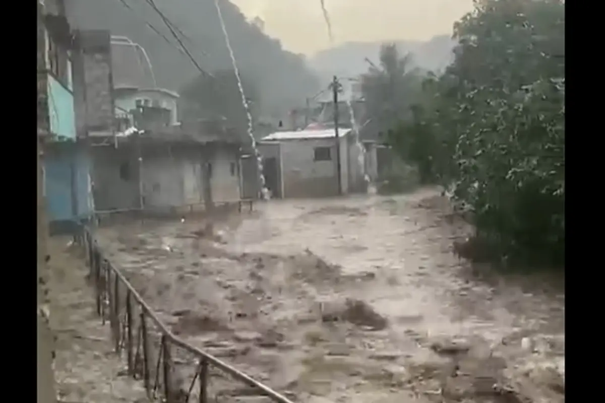 Vecinos reportaron el aumento del caudal en el Río Villalobos. , Captura de pantalla.